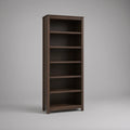 Estante Alta Retangular em MDF Castanho Escuro, 60 x 30 x 180 cm